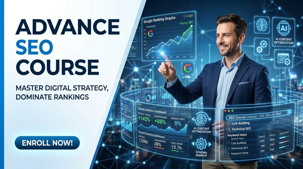 Advance SEO Course with practical training.